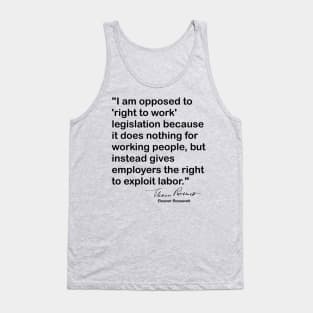 Eleanor Roosevelt Quote Tank Top